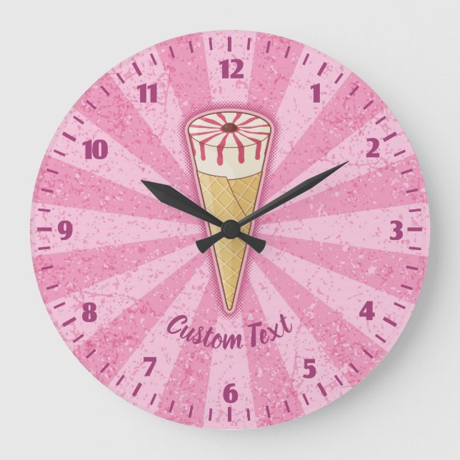 Sugarkon Glasskålsklocka Stor Klocka (Framsida)