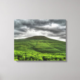 Sugarloaf berg i den Wales kanvastrycket Canvastryck