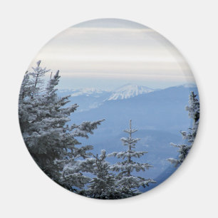 Sugarloaf berg på horisonten i Maine Magnet