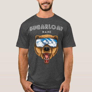 Sugarloaf Maine Grizzly Ski Gift T Shirt