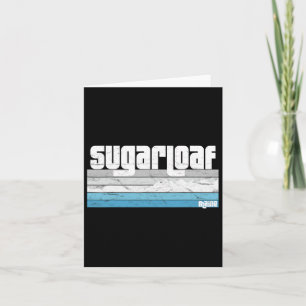 Sugarloaf Maine Me Retro Vacation Skiing Snowboard Kort