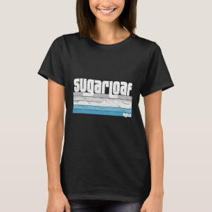 Sugarloaf Maine Me Retro Vacation Skiing Snowboard T Shirt
