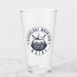 Sugarloaf Maine Mountain Vintage Ski Souvenir Glaskopp