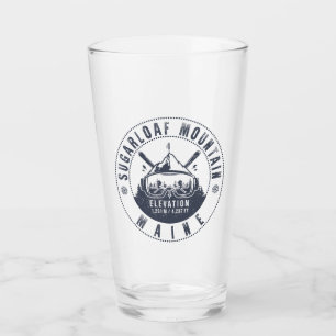 Sugarloaf Maine Mountain Vintage Ski Souvenir Glaskopp
