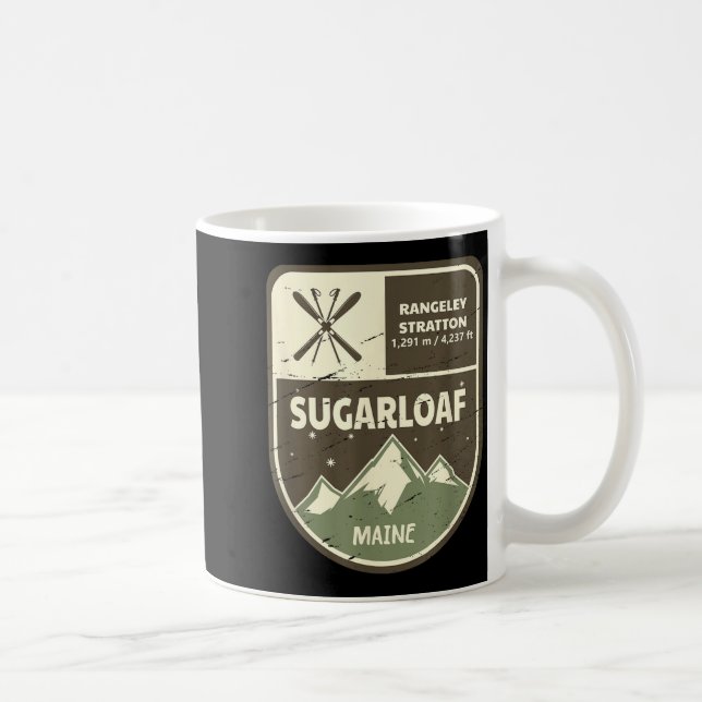 Sugarloaf maine skid vintage  kaffemugg (Höger)