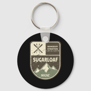 Sugarloaf Maine Skiing Vintage Nyckelring