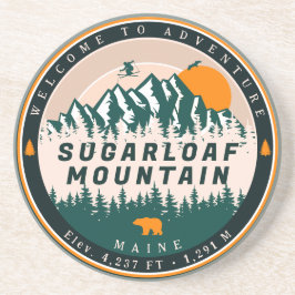 Sugarloaf Mountain Maine Skiing Sunset Souvenir Underlägg