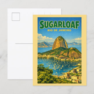 Sugarloaf Mountain Rio de Janeiro Brasil present Vykort