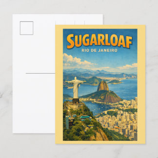 Sugarloaf Mountain Rio de Janeiro Brasil present Vykort