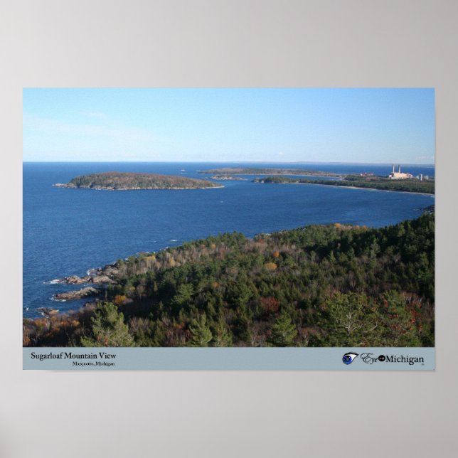 Sugarloaf Mountain View - Marquette, MI Poster (Framsidan)