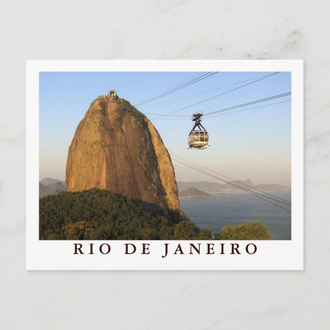 "Sugarloaf, Rio de Janeiro" vykort (Framsida)