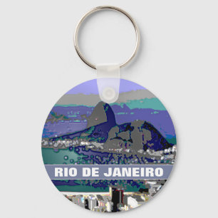 SugarLoaf sten ~ Rio Brasil Nyckelring