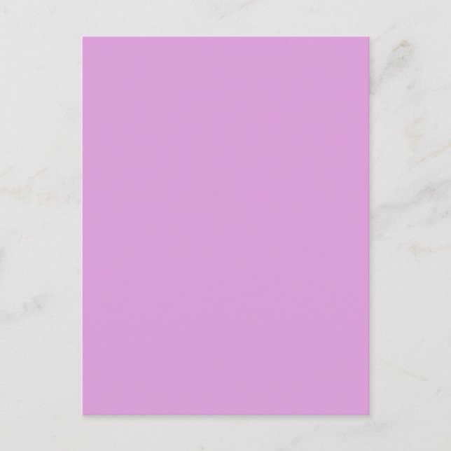 Sugarplum Lavender Lila Solid Färg Background Vykort (Framsida)