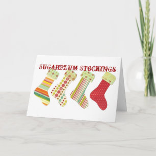 Sugarplumstrumpor Helgkort