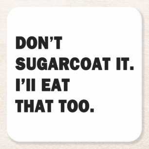 Sugarrock det. underlägg papper kvadrat