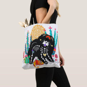 SUGARSKULL NIRVANA Chow Day of the dead Tygkasse
