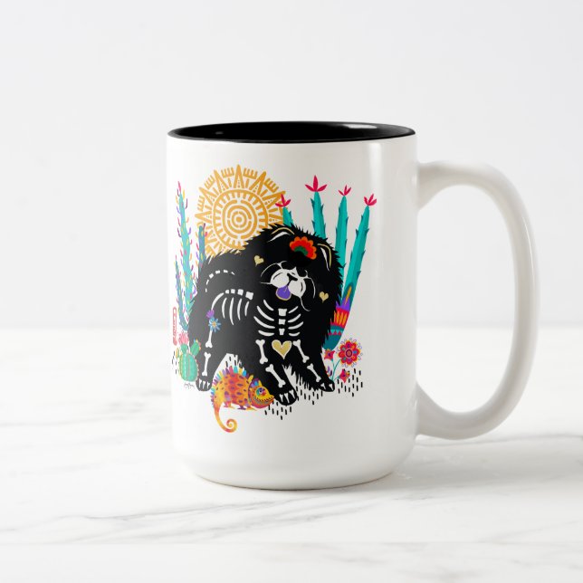 SUGARSKULL NIRVANA chow hund halloween 15 oz mugg (Höger)