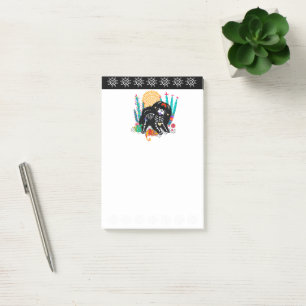 SUGARSKULL NIRVANA chow hund halloween Post-it Block