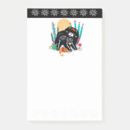 SUGARSKULL NIRVANA chow hund halloween Post-it Block