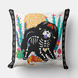 SUGARSKULL NIRVANA Chow Hund Kudde