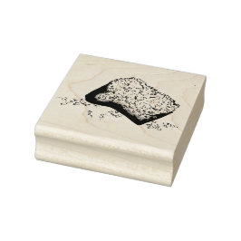 Sugary Beignet Pastry Louisiana Fransk Stil Food Stämpel