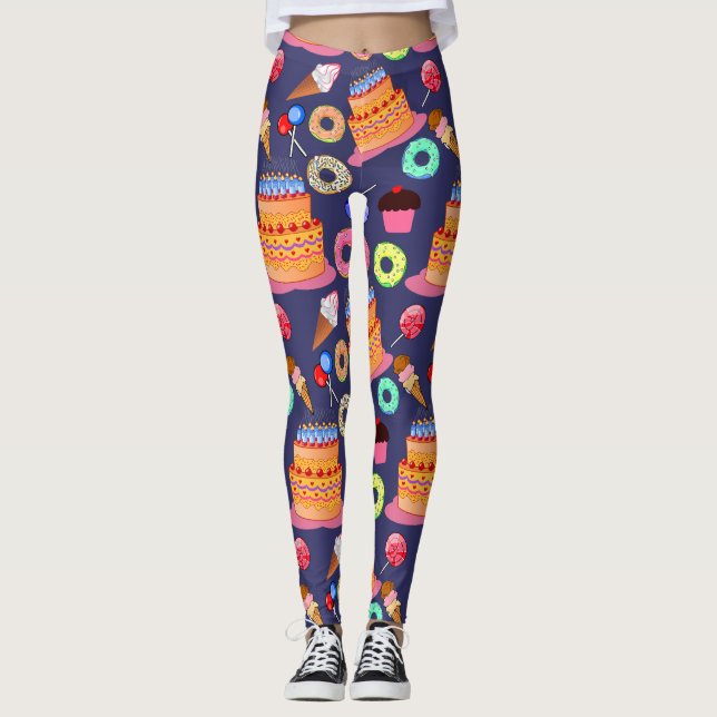 Sugary Delight Mönster Leggings (Framsida)
