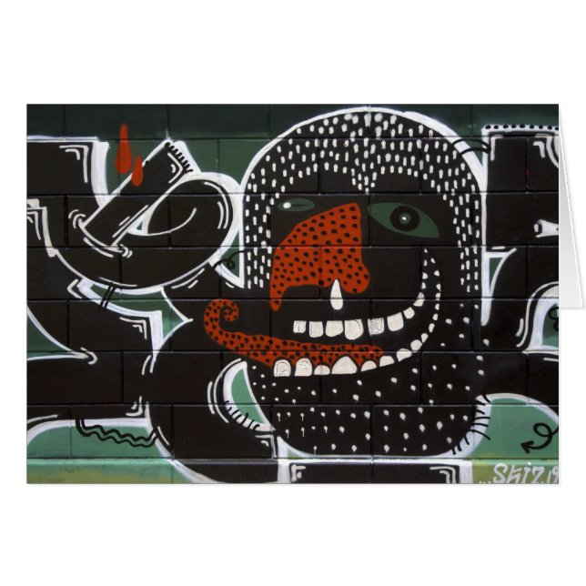 Suger att lida av långvarig Rhenit Graffiti Hälsningskort (Framsidan Horizontal)