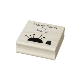 Suggepincushion och Thimble Rubber Frimärke Stämpel