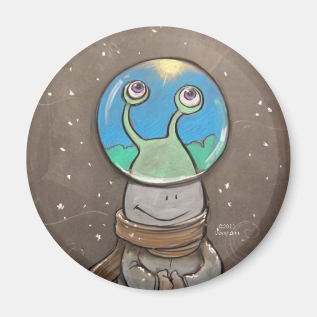 Suggogs anti-snö-globe magnet (Framsidan)