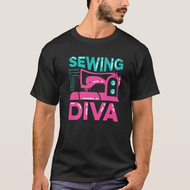 Suggor Diva Singer eller Performer T Shirt (Framsida)