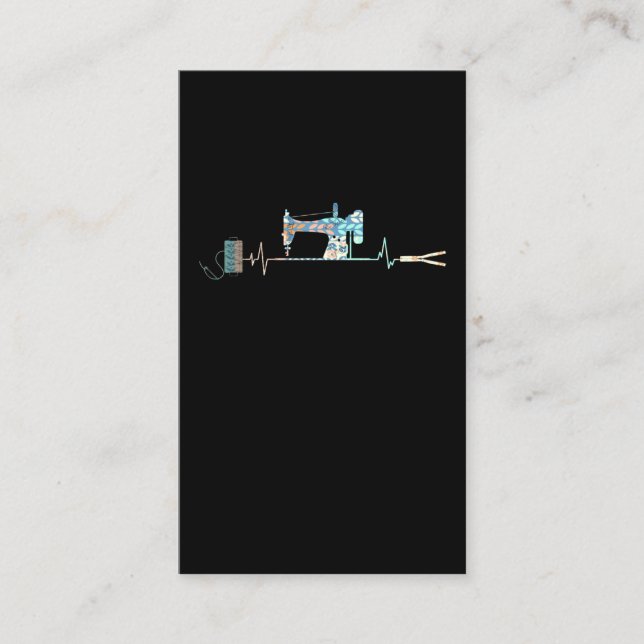 Suggor Maskin Quilting Heartslag Visitkort (Framsida)