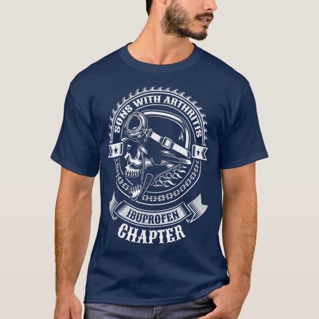 Suggor med artrit Ibuprofen Kapitel Funny Pappa T Shirt (Framsida)