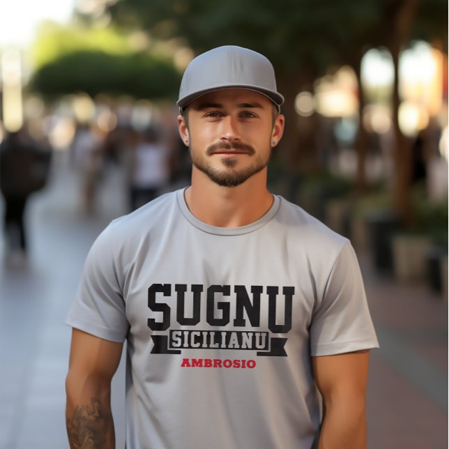 Sugnu Sicilianu I är sicilianska italienska T Shirt (Skapare uppladdad)