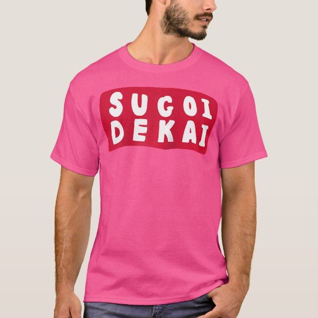 Sugoi Dekai Anime Cosplay 	 Baseboll T Shirt (Framsida)