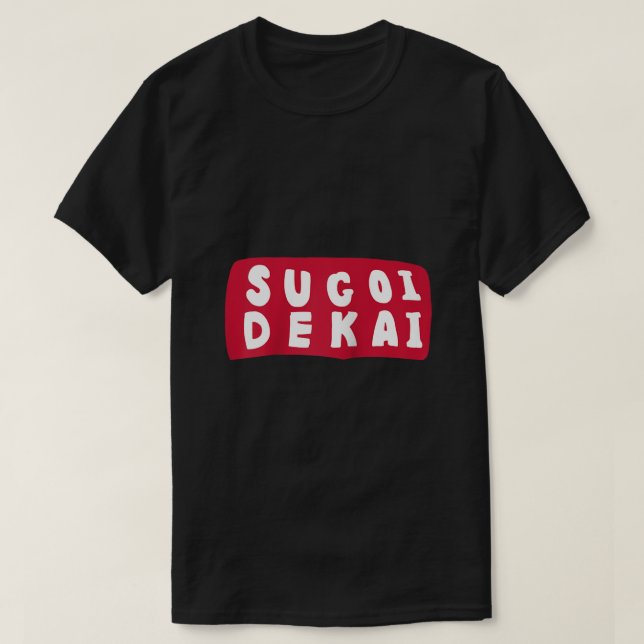 Sugoi Dekai Anime Cosplay Raglan Baseball Tee (Design framsida)