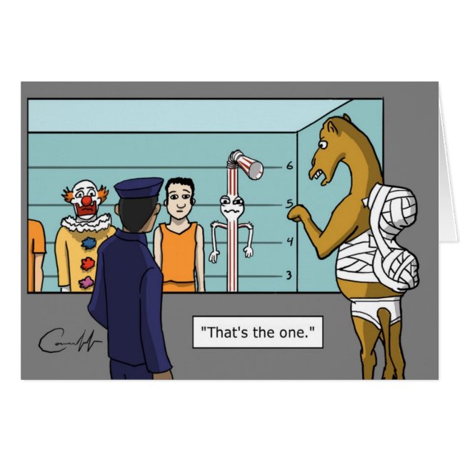 "Sugrör ", Hälsningskort (Framsidan Horizontal)