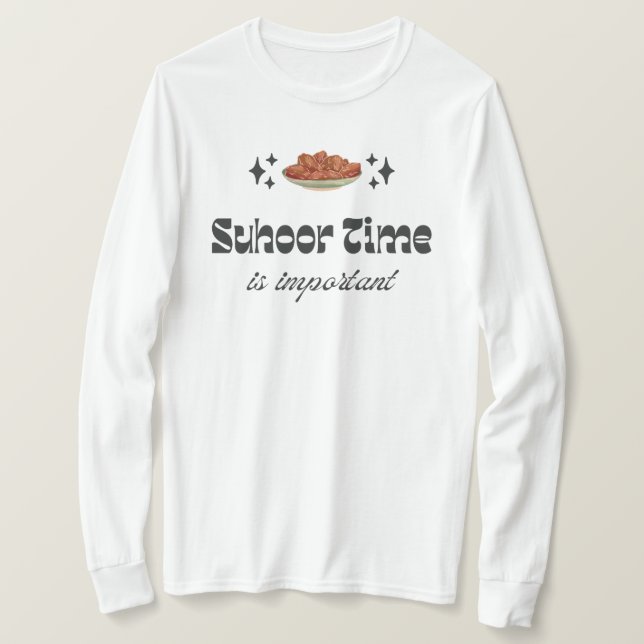 Suhoor Time Ramadan Night Islamic T Shirt (Design framsida)