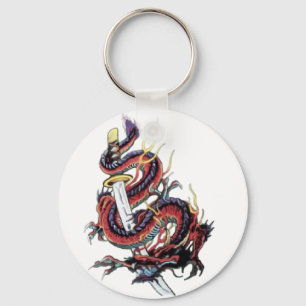 Sui Riu japansk drake Katana Nyckelring