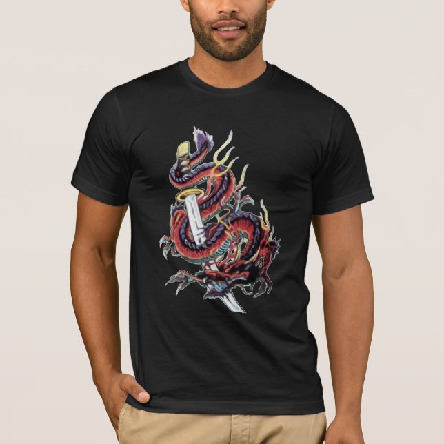 Sui Riu japansk drakeTshirt Tröja (Framsida)
