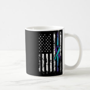 Suicid Depression American Flagga Prevention Aware Kaffemugg