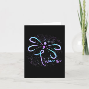 Suicid Prevention Awareness Dragonfly Semicolon Kort