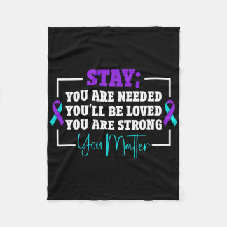 Suicide Awareness 1 - Suicide Prevention 1 Fleecefilt