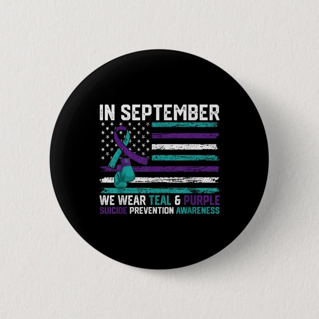 Suicide Awareness 2024 In September We Wear Teal P Knapp (Framsida)