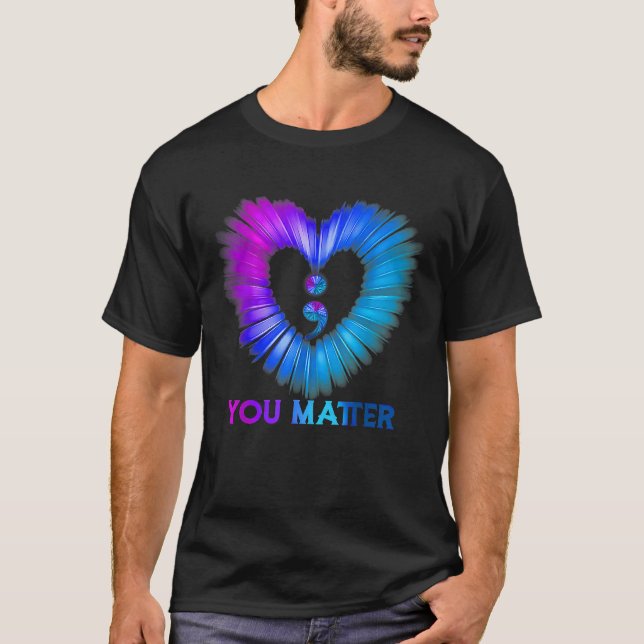 Suicide Awareness and Prevention Semico T Shirt (Framsida)
