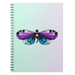 Suicide Awareness Butterfly Semicolon Anteckningsbok