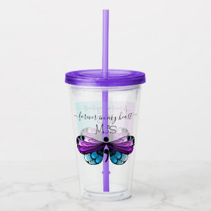 Suicide Awareness Butterfly Semicolon Take Away Mugg