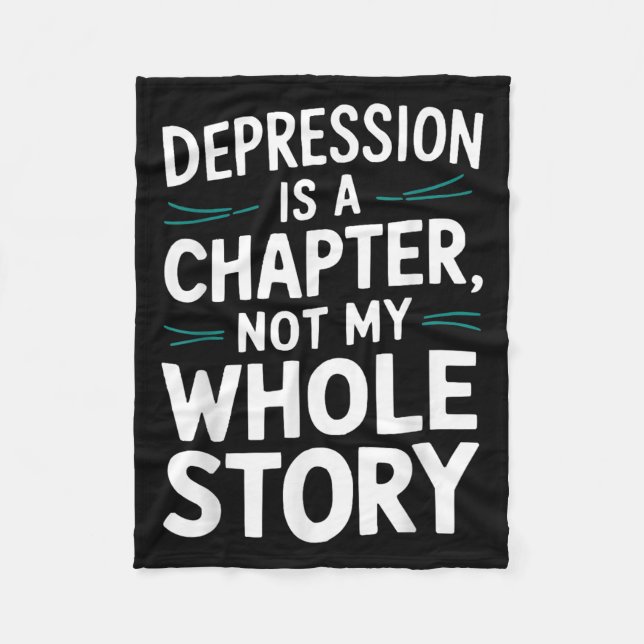 Suicide Awareness Depression Anxiety Mental Health Fleecefilt (Framsidan)