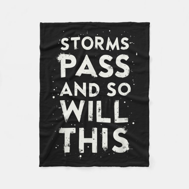 Suicide Awareness Depression Anxiety Mental Health Fleecefilt (Framsidan)