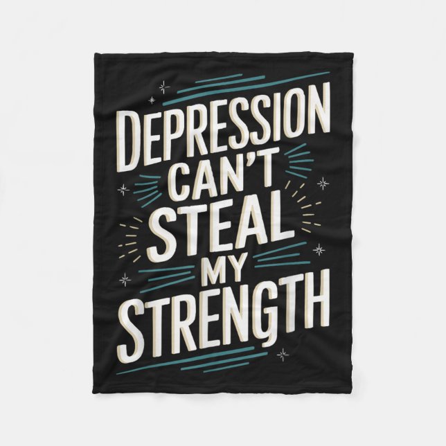 Suicide Awareness Depression Anxiety Mental Health Fleecefilt (Framsidan)