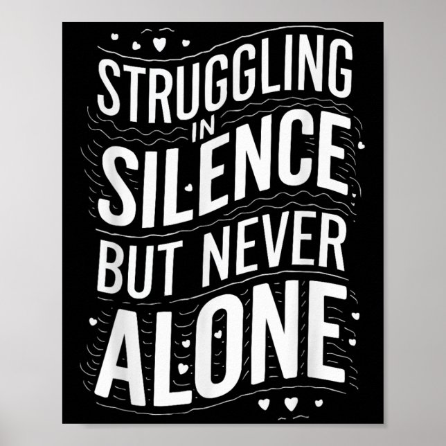 Suicide Awareness Depression Anxiety Mental Health Poster (Framsidan)